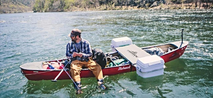 wingman outfitter canoe cooler outrigger